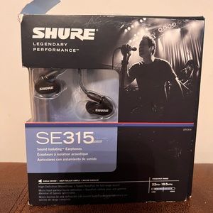 Shure se 315 audio sound isolating earphones
